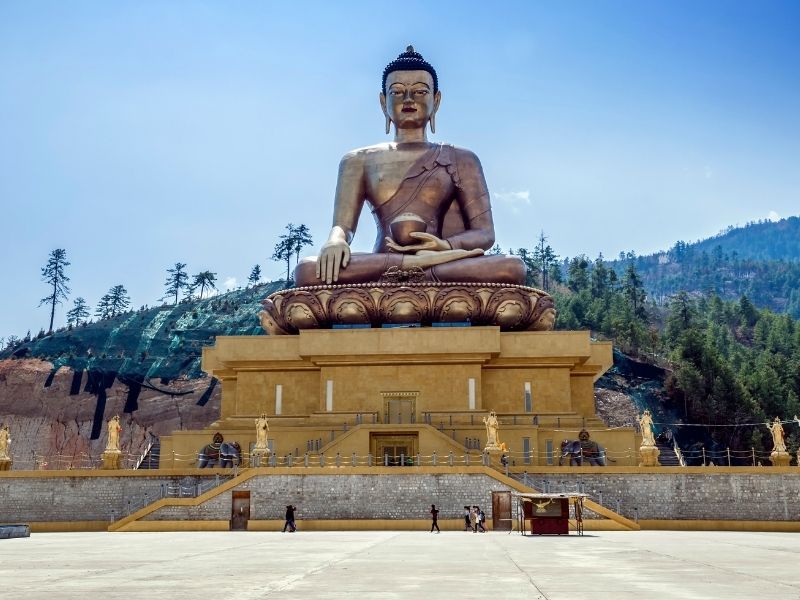 A giant monument seen at Budhha Dorenma statue Visit