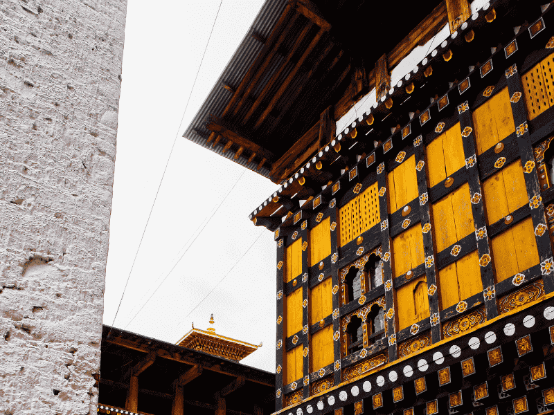 A beautiful sight at the Rinpung Dzong